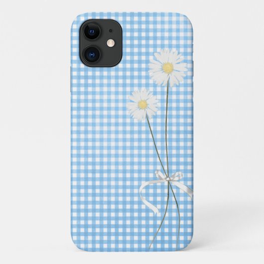 madeliefjesboeket op geruit Case-Mate iPhone case (Achterkant)