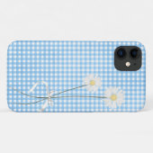 madeliefjesboeket op geruit Case-Mate iPhone case (Achterkant (horizontaal))