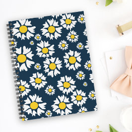 Madeliefjespatroon, Bloemenpatroon, Witte Madelief Notitieboek