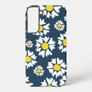 Madeliefjespatroon, Bloemenpatroon, Witte Madelief Samsung Galaxy Hoesje