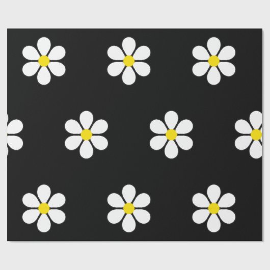 Madeliefjespatroon Cadeaupapier (Vlak)