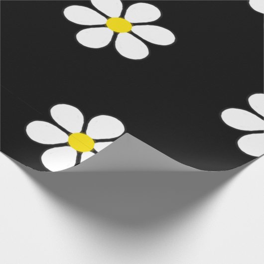 Madeliefjespatroon Cadeaupapier (Hoek)