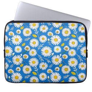 Madeliefjespatroon Laptop Sleeve