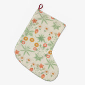 Madeliefjespatroon (van William Morris) Grote Kerstsok (Voorkant (Hangend))