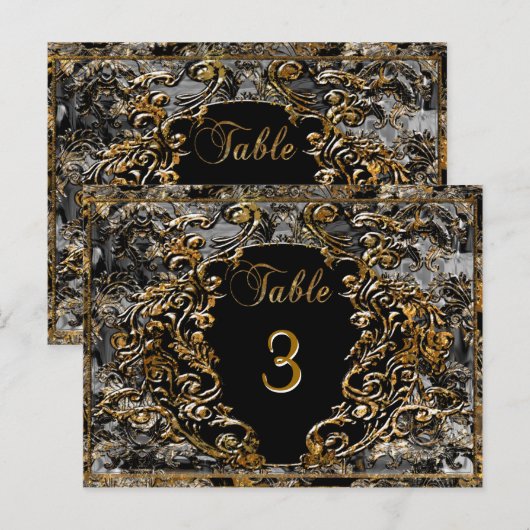 Madelina Habersham Victoriaans Kaart tabelnummer (Voorkant / Achterkant)