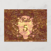 Madelina Kandice Victoriaans tafel nummer Kaart (Achterkant)