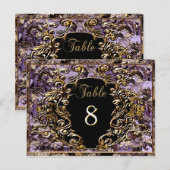 Madelina Plume Victoriaans Kaart tabelnummer (Voorkant / Achterkant)