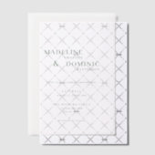 Madeline Bos Groen Eenvoudig Modern Bruiloft Vellum Uitnodigingen (Offset (Uitnodiging))