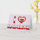Madeline, CA Kaart (Gele Bloem)