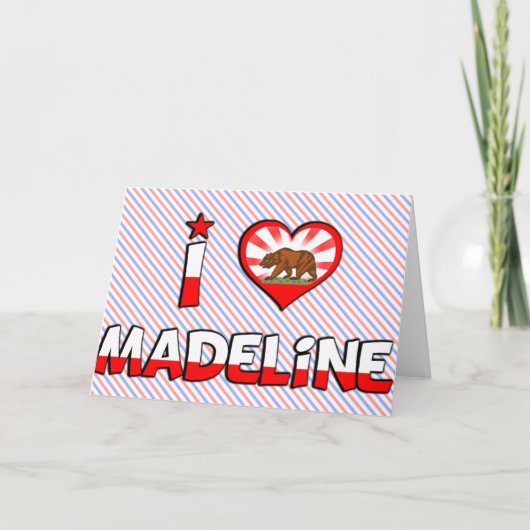 Madeline, CA Kaart (Voorkant)