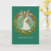 Madeline in de lente krans verjaardagskaart kaart (Gele Bloem)