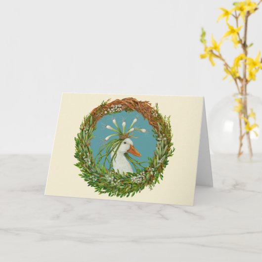 Madeline in krans kaart (Gele Bloem)