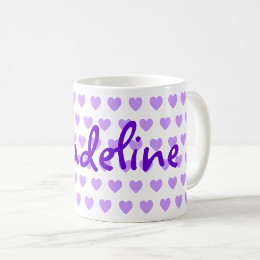 Madeline in Paars Koffiemok (Voorkant rechts)