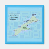 Madeline Island Square Magnet 2025 (Voorkant)