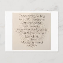 Madeline Island Woorden Ansichtkaart