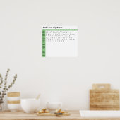 Madeline Lettertype Ligaturen Poster (Keuken)