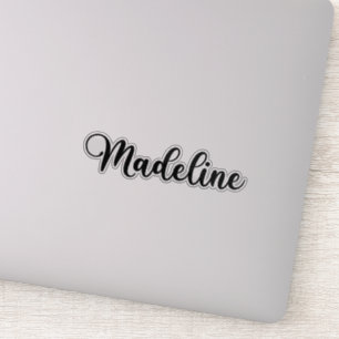 Madeline Naam - Handgeschreven kalligrafie Sticker