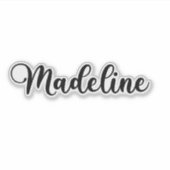Madeline Naam - Handgeschreven kalligrafie Sticker (Voorkant)