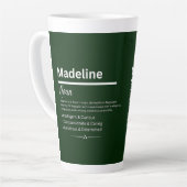 Madeline Personalized Girl Name Latte Mok (Linkerhoek)