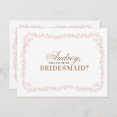 Madeline wil je mijn bruidsmeisje Kaarten zijn (Voorkant / Achterkant)