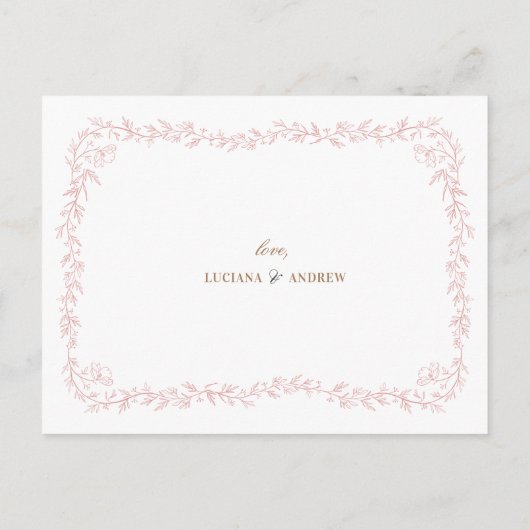 Madeline Will, jij bent m'n bruidskaartjes. Uitnodiging Briefkaart (Achterkant)