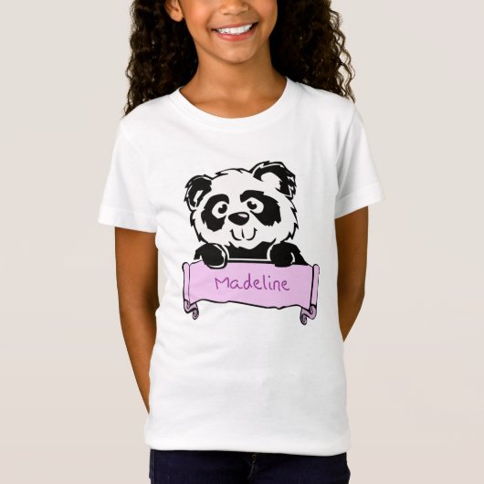Madeline's panda t-shirt (Voorkant)