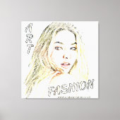 Madelyn Mode Art Canvas Afdruk (Voorkant)
