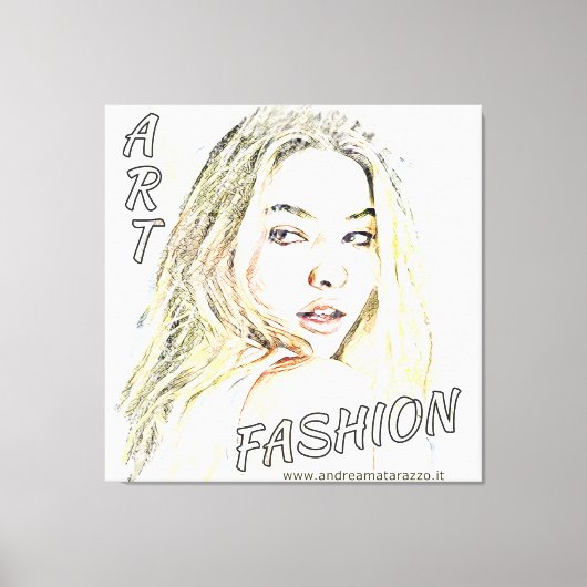 Madelyn Mode Art Canvas Afdruk (Voorkant)