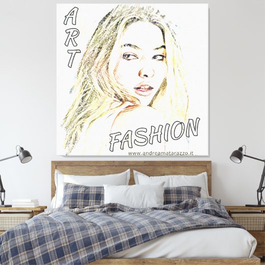 Madelyn Mode Art Canvas Afdruk (Insitu (Slaapkamer))