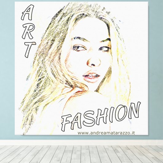 Madelyn Mode Art Canvas Afdruk (Insitu (Houten vloer))