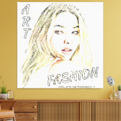 Madelyn Mode Art Canvas Afdruk (Insitu (Woonkamer))