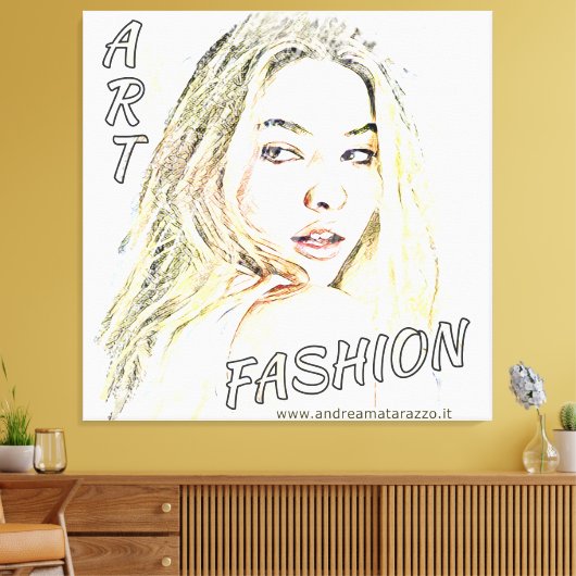 Madelyn Mode Art Canvas Afdruk (Insitu (Woonkamer))
