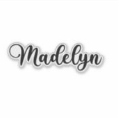 Madelyn Naam - Handgeschreven kalligrafie Sticker (Voorkant)