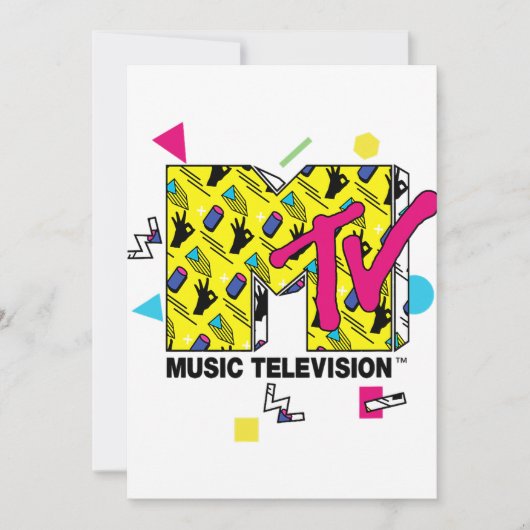 Mademark x MTV - De officiële MTV Logo met 80s een Kaart (Voorkant)