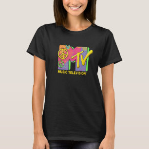 Mademark x MTV - De officiële MTV-Logo met vrede T-shirt