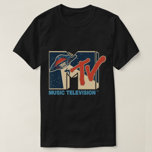 Mademark x MTV - MTV Logo Alien UFO Space Ship Tel T-shirt (Design voorkant)