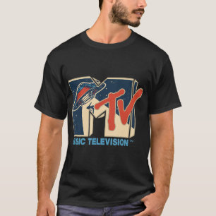 Mademark x MTV - MTV Logo Alien UFO Space Ship Tel T-shirt