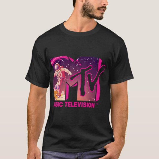Mademark x MTV - Officiële MTV-Logo - Surfende Ast T-shirt (Voorkant)