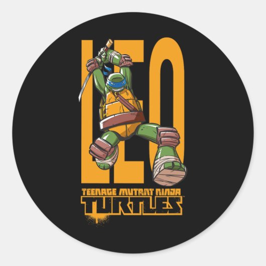 Mademark X - - Original Tmnt New Leonardo  Ronde Sticker (Voorkant)