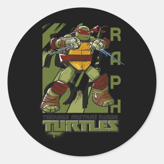 Mademark X - - Original Tmnt New Raphael  Ronde Sticker (Voorkant)