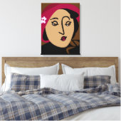 Mademoiselle Canvas Afdruk (Insitu (Slaapkamer))