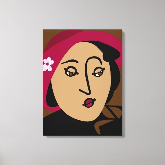 Mademoiselle Canvas Afdruk (Voorkant)