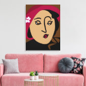 Mademoiselle Canvas Afdruk (Insitu (Woonkamer))