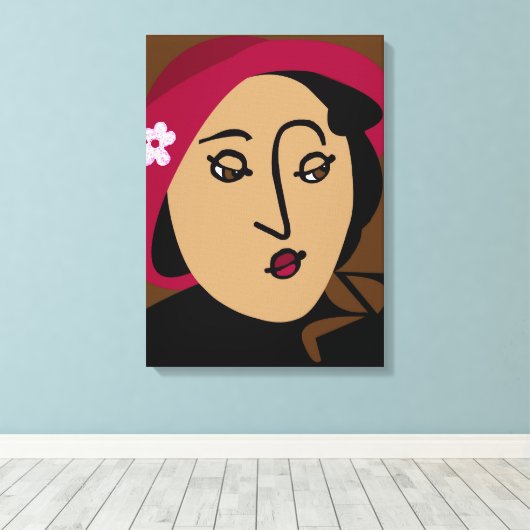 Mademoiselle Canvas Afdruk (Insitu (Houten vloer))