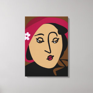 Mademoiselle Canvas Afdruk