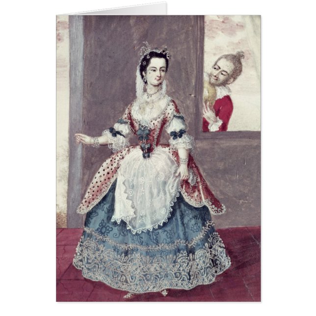 Mademoiselle Contat in de rol van Suzanne (Voorkant)