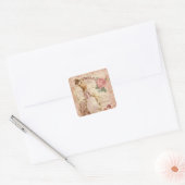 Mademoiselle Couture Vierkante Sticker (Envelop)