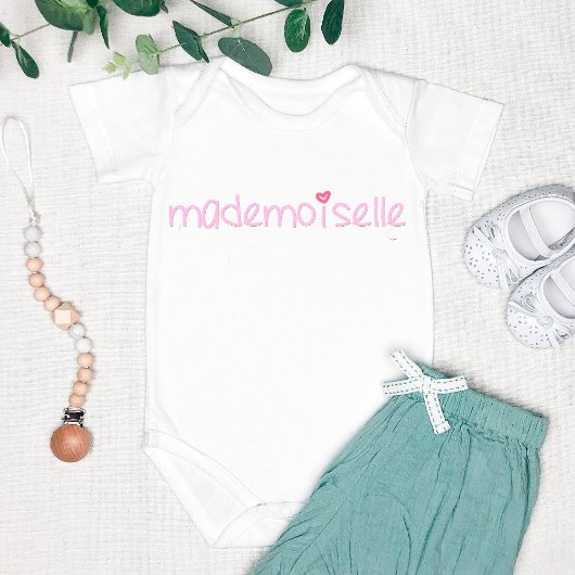 Mademoiselle - Fun, Baby Bodysuit, Franse Citaat Romper