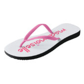 Mademoiselle Fun Typography French Quote Flipflops Teenslippers (Schuin)