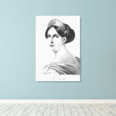 Mademoiselle George, 1825 Canvas Afdruk (Insitu (Houten vloer))